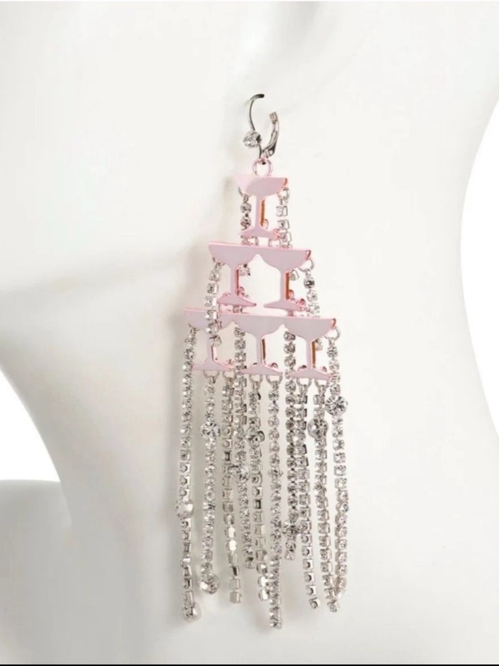 Betsey Johnson Champagne Earrings - Picture 2 of 3
